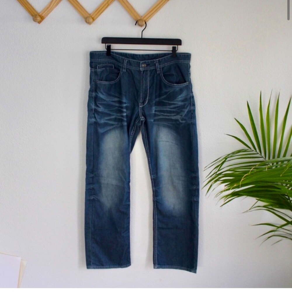 Buffalo David bitton | straight leg blue jeans